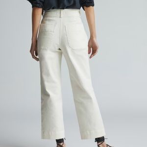 EVERLANE The Organic Straight Leg Pant size 0 color: bone